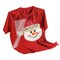 Christmas DTF Transfer - Faux Yarn Snowman Face Ready to Press